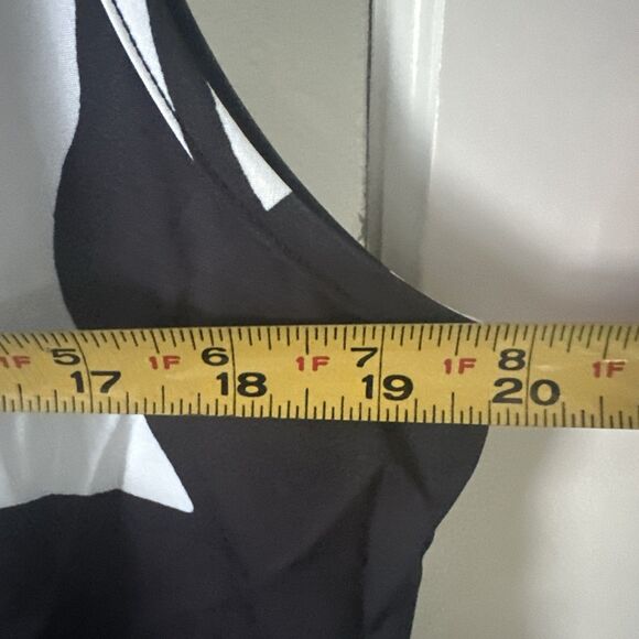 Floral Sheath Dress Women's 8/10 NWOT Black White Maxi - Picture 6 of 9